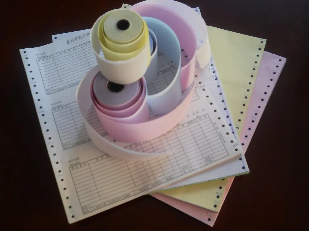 Widely Used  1-6 Ply Continuous Computer Paper Carbonless Paper Roll Factory Price