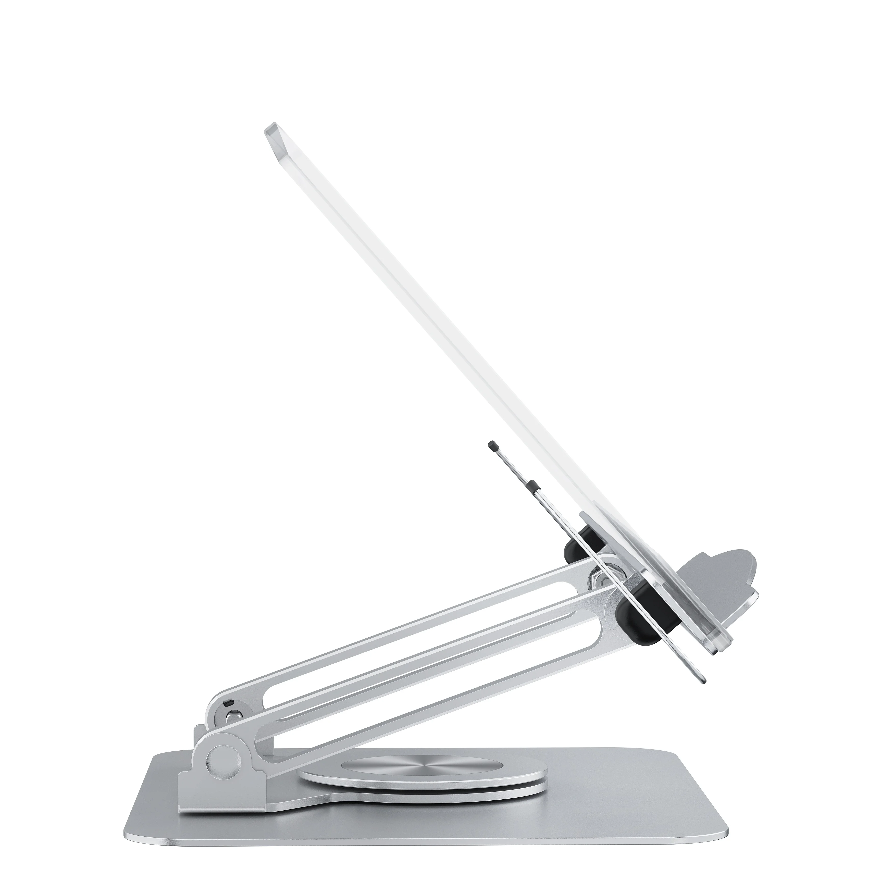 Acrylic Book Reading Stand 360 Rotation book display stand Free Regulation Book Stand Holder Transparent bookends