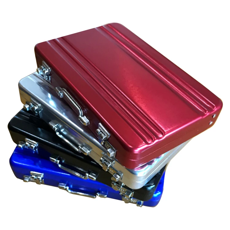 2024 Wholesale Briefcase Business Card Holder Bulk Aluminum Card Wallet Funky Wallet Card Cases