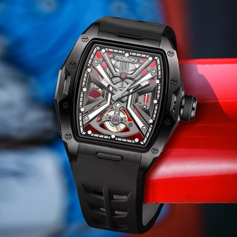 New Watches Mechanical Fashion Stainless Steel Wristwatch 100M Waterproof Ceramic Bezel Luminous Watches