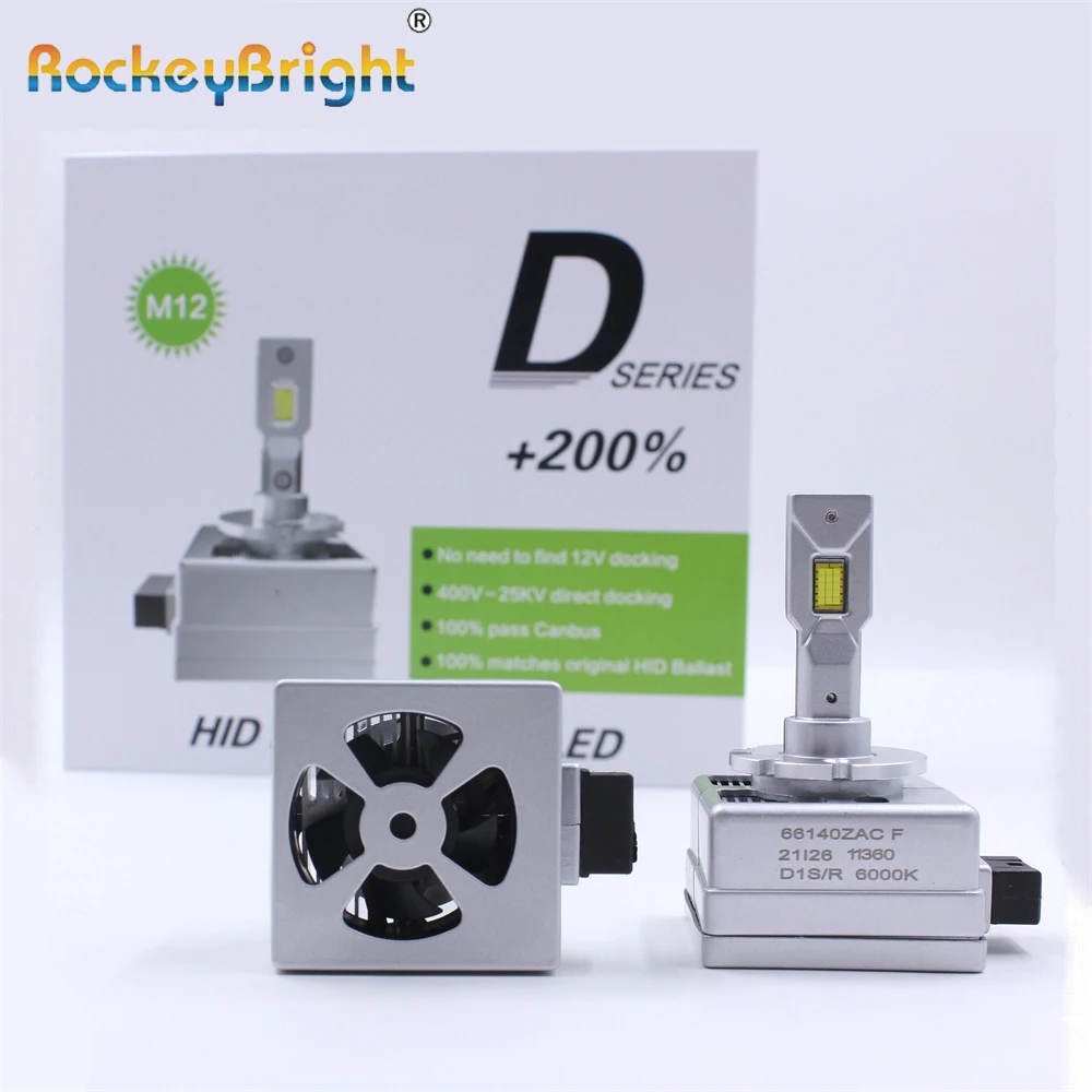 ROCKEYBRIGHT 90 Вт 10000 лм автомобильная светодиодная лампа для фар M12 D Серия D1S D2S D3S D4S D5S D8S безошибочные фонари Canbus Автомобильные светодиодные фары