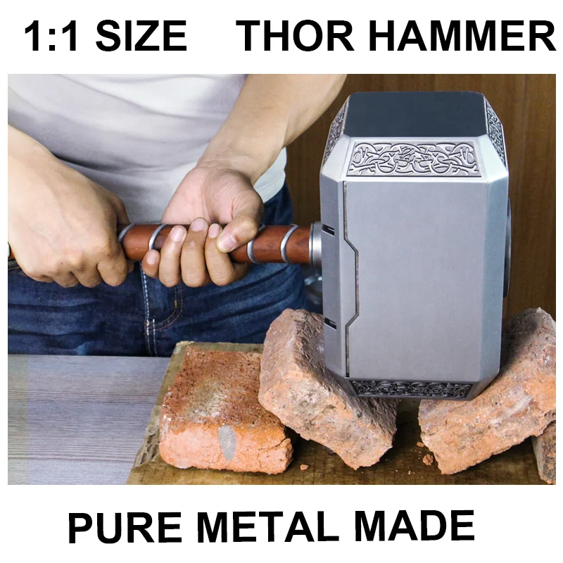 the hammer of thor weapons thor hammer aveng Marvel legends real size 1:1 metal