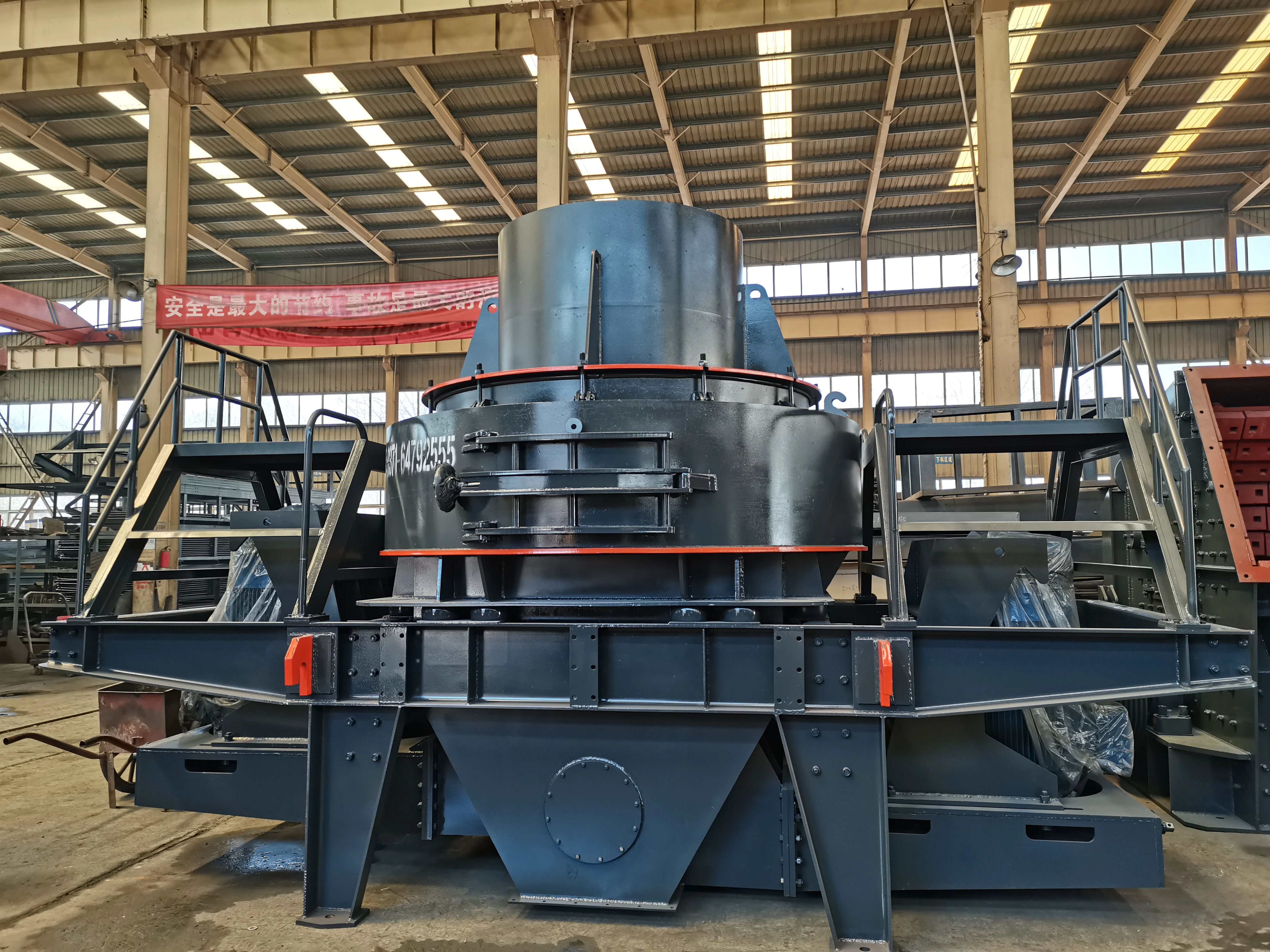UNIQUEMAC River Basalt stone sand making with Silica screw sand washed and sand maker machine