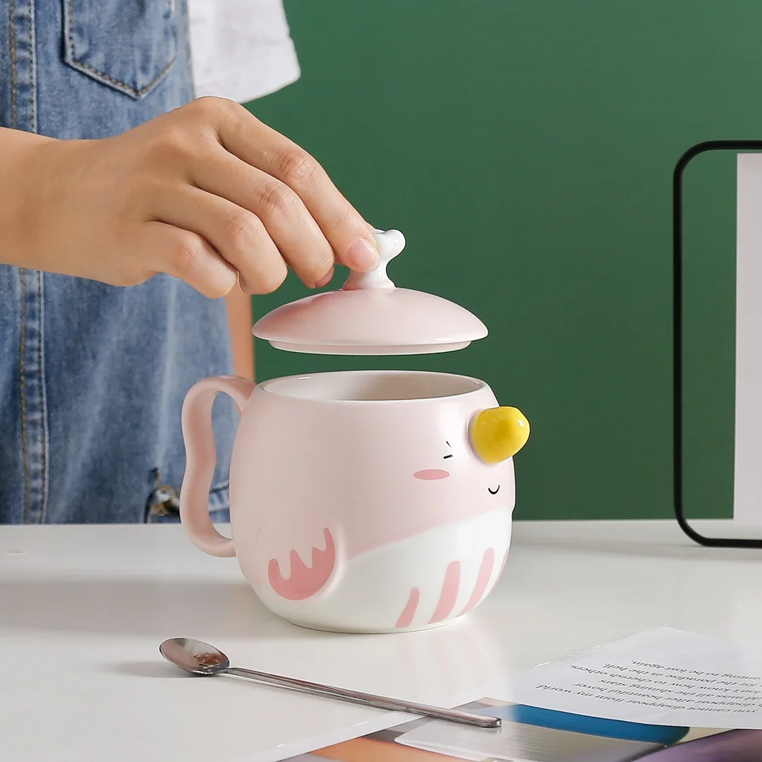 UCHOME Factory Promotion Creative 3D Stereoscopic Cartoon Whale Mug Gift Water Cups