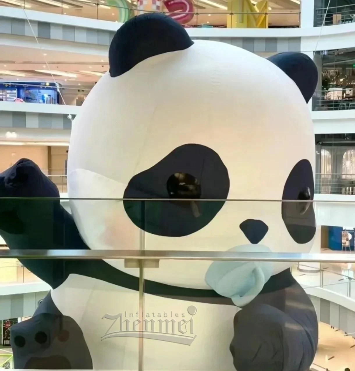 Outdoor giant inflatable panda for event decoration