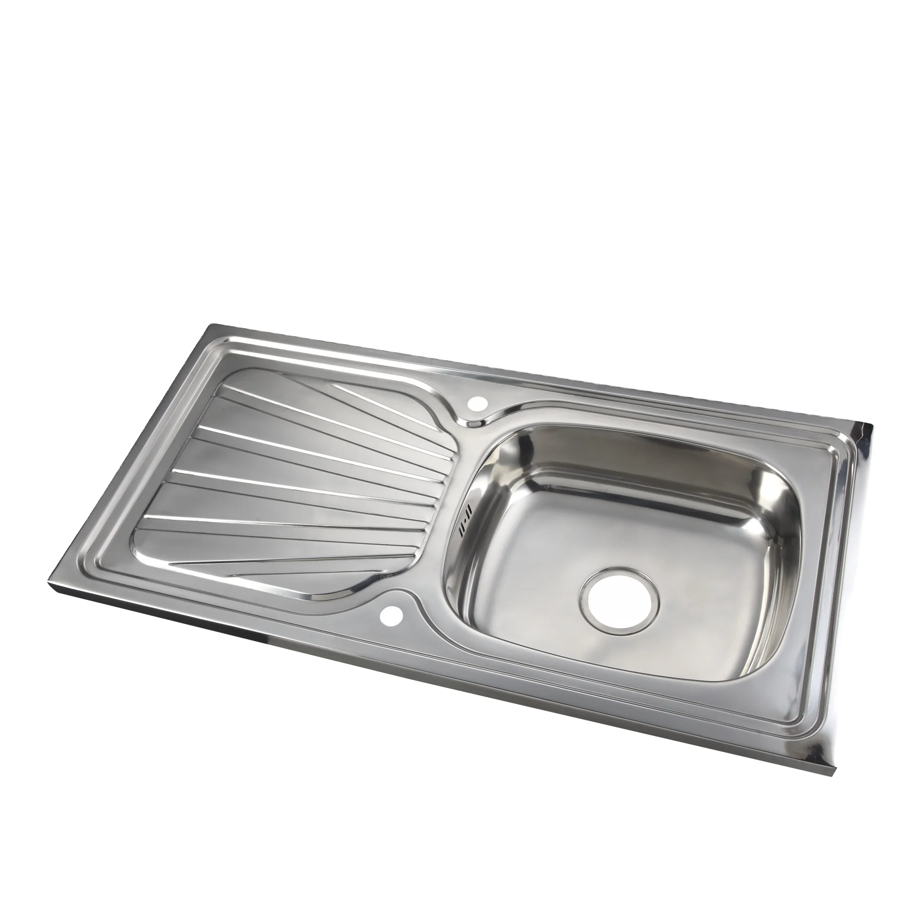 Gudsink 12050 Wash Laundry Board Drainboard Cabinet 2 Two Double Bowl Kitchen Sink Stainless Steel Basin