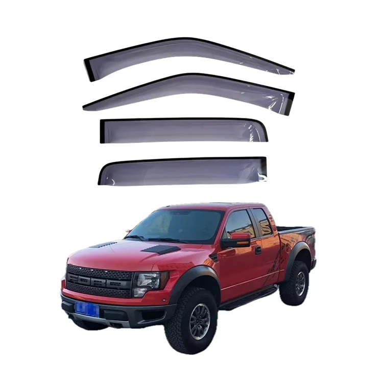 Автомобильный солнцезащитный козырек от дождя для Ford Raptor F150 2009-2014 ветровые дефлекторы типа 3 мм оконный