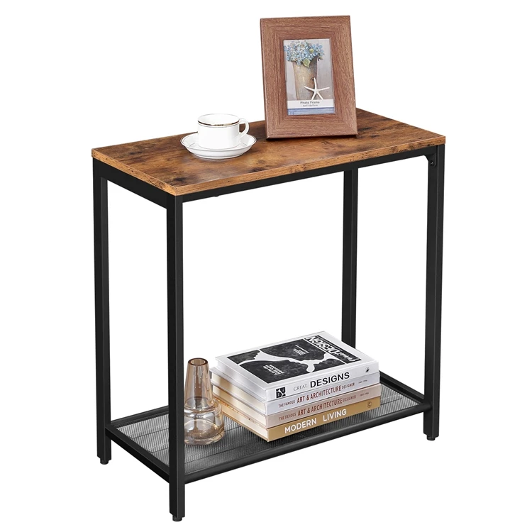 VASAGLE Mdf Wood Simple Coffee Table Wooden Bed Side Table Tea Table Wooden