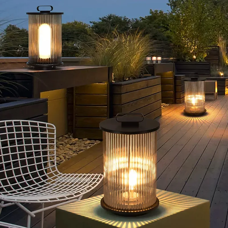 Solar outdoor decorative LED light waterproof IP65 outside glass landscape light lawn lamp aluminum outdoor solar garden light