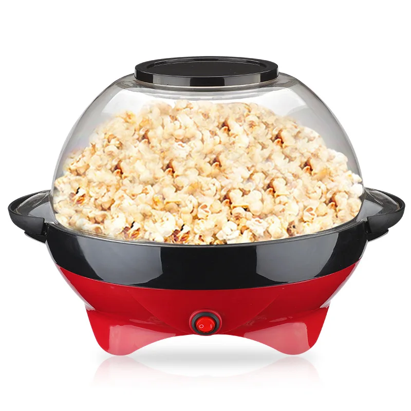 Home Electric Automatic Pop Corn Machine Mini Hot Air Popcorn Makers Popcorn to Make DIY Electric Turkey Popcorn Machine Red 800