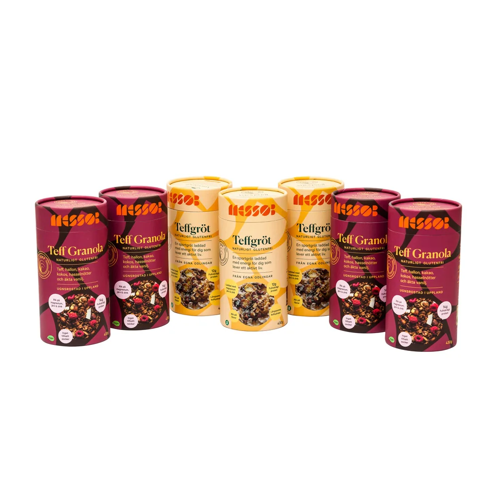 2021 new design cardboard tube packaging luxury granola packaging