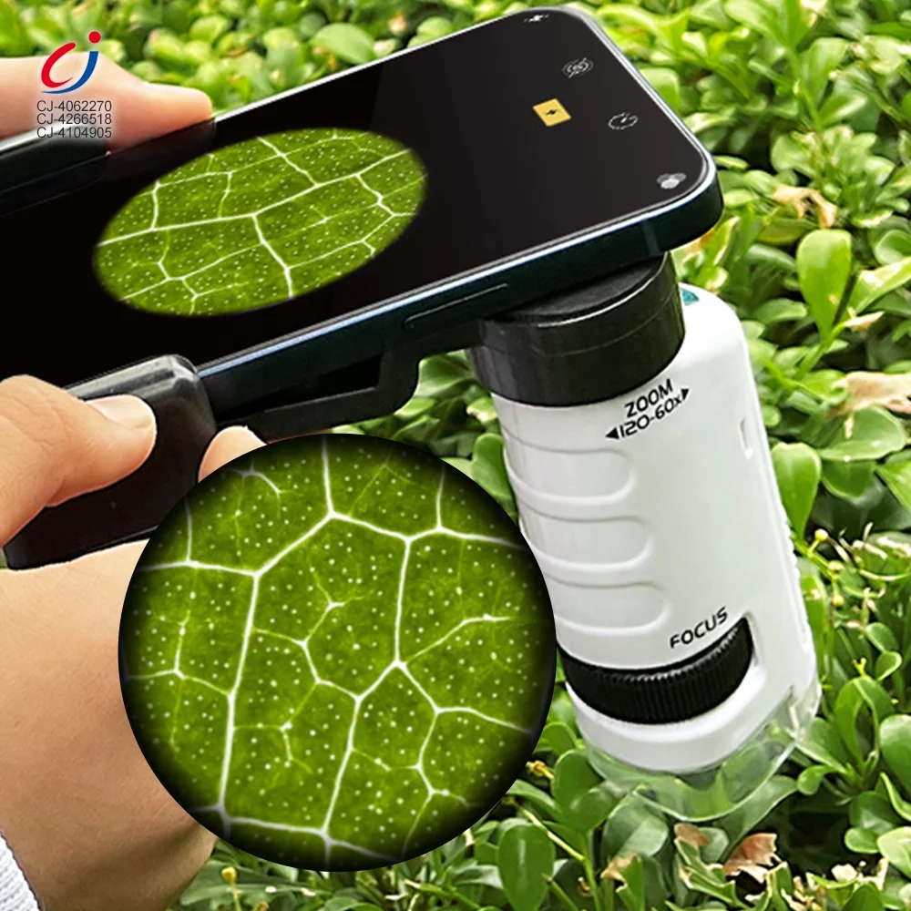 Chengji microscopios de juguete scientific experiments portable handheld kids pocket microscope toy insect