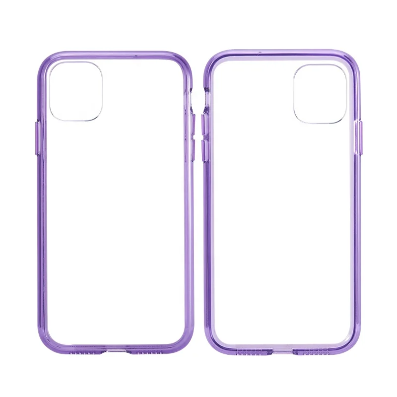 
Pc+tpu Clear Pc 360 protective Phone Case TWO layers clear Hard PC Shield +Soft BAYER TPU Bumper phone case 