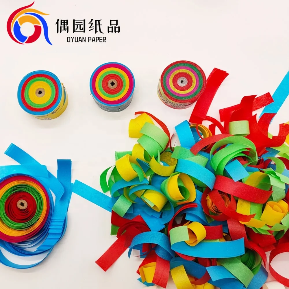 Hand Throwing Paper Confetti/throwing roll /firsbeeconfetti For Party Wedding  PET Confetti