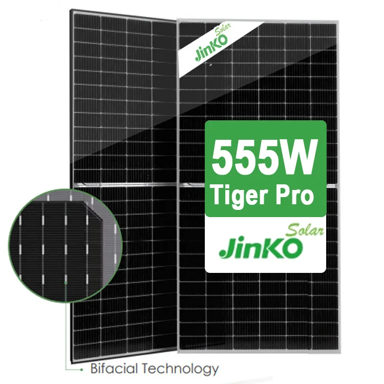 Jinko Tiger Pro 72hc-BDVP 535-555W Jinko Solar Panel 535 540 545 550 555 Watt Jinko Solar P type Dual Glass Bifacial Module
