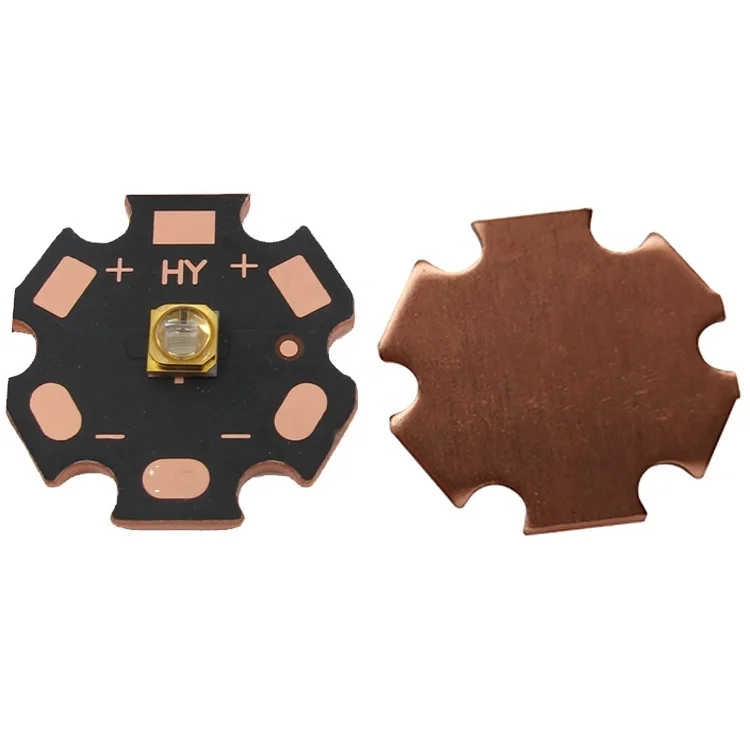 УФ-светодиоды высокой мощности 1-3 Вт 250 нм 254 260 265 275 ультрафиолетовый свет с медной печатной платой