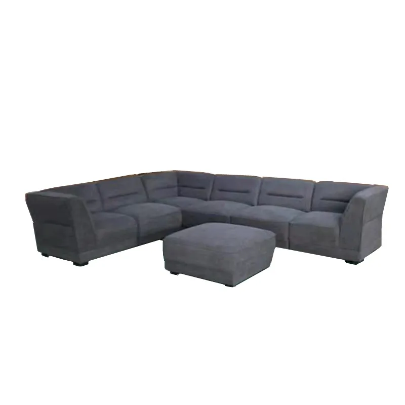 Luxury settee sofa style designed well sell home household modern sectional sofa fabric sofa set  7 seater living room furniture