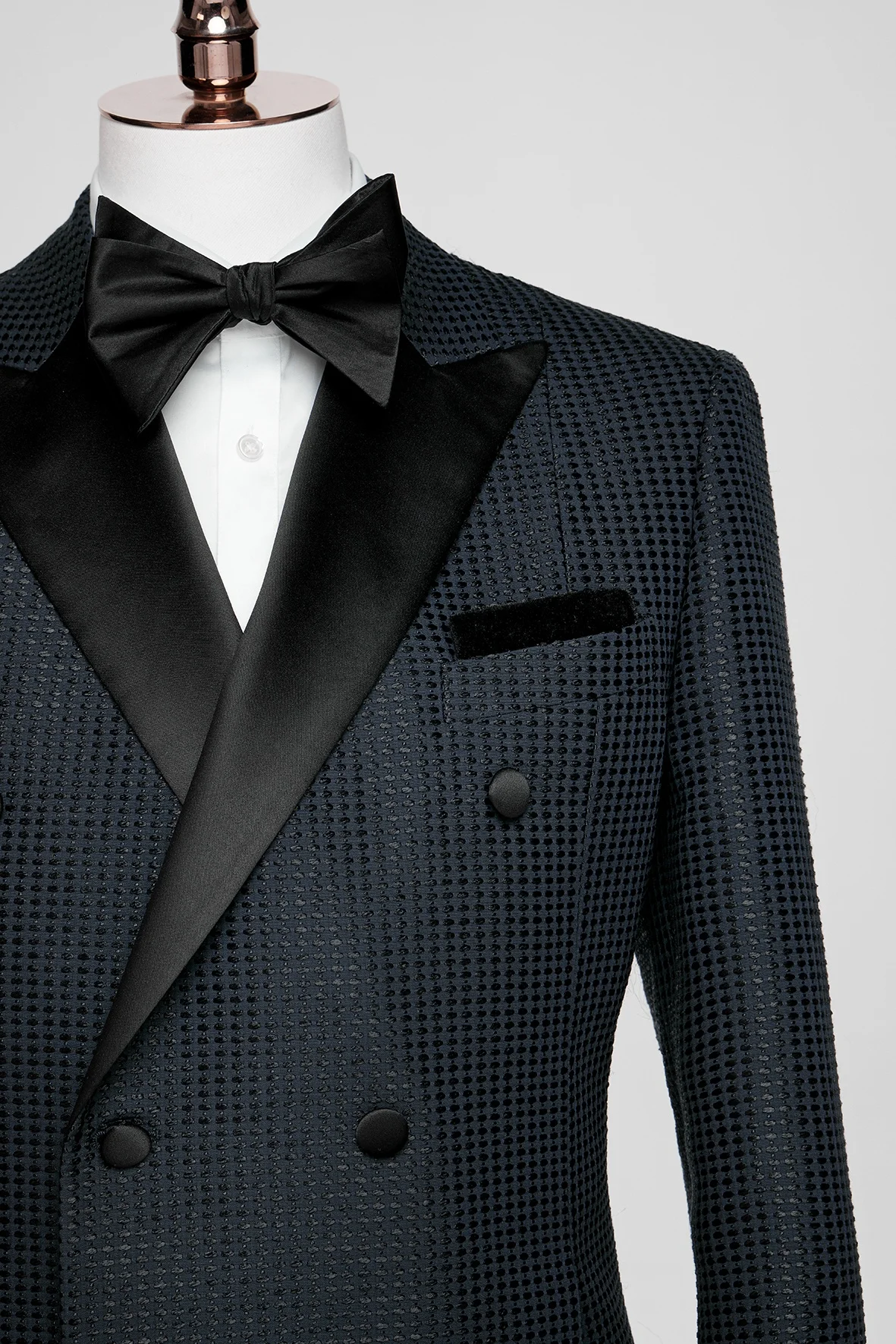 MTM Men Luxury Satin lapel for birthday Party, Bespoke men wedding tuxedo suit