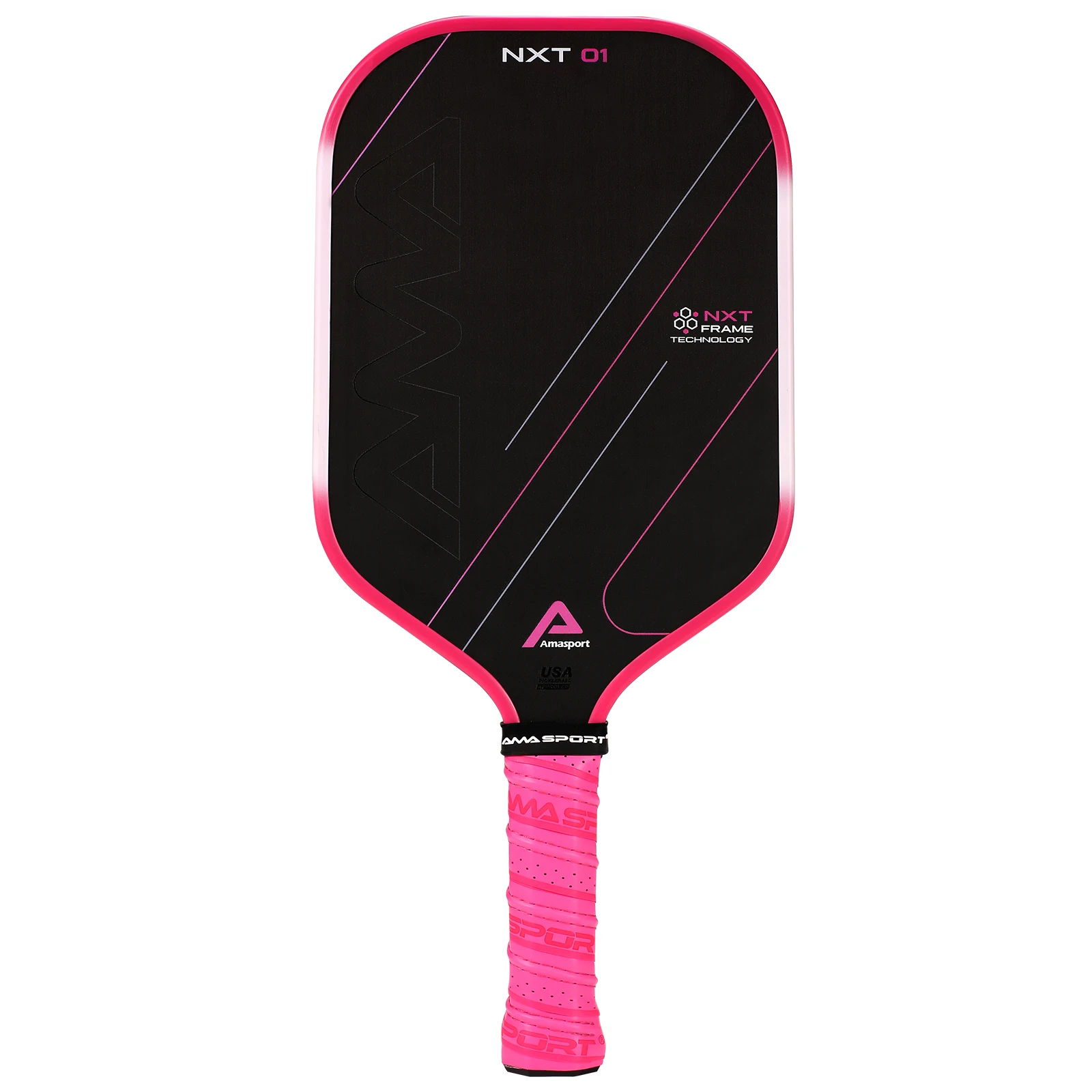 AMASPORT NXT 01 Series EVA+PU Foam Injected Edge with Toray T700 Carbon Fiber Surface USAPA Approved Pickleball Paddle