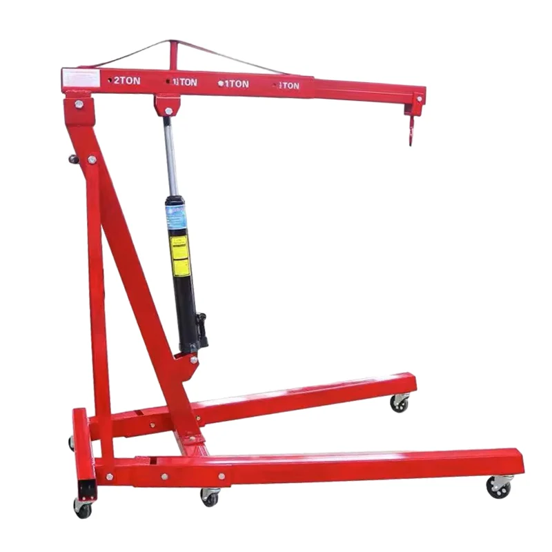1 ton 2 ton Engine Crane Lifting Tools Car Shop Crane Portable Vehicle Engine Hoist