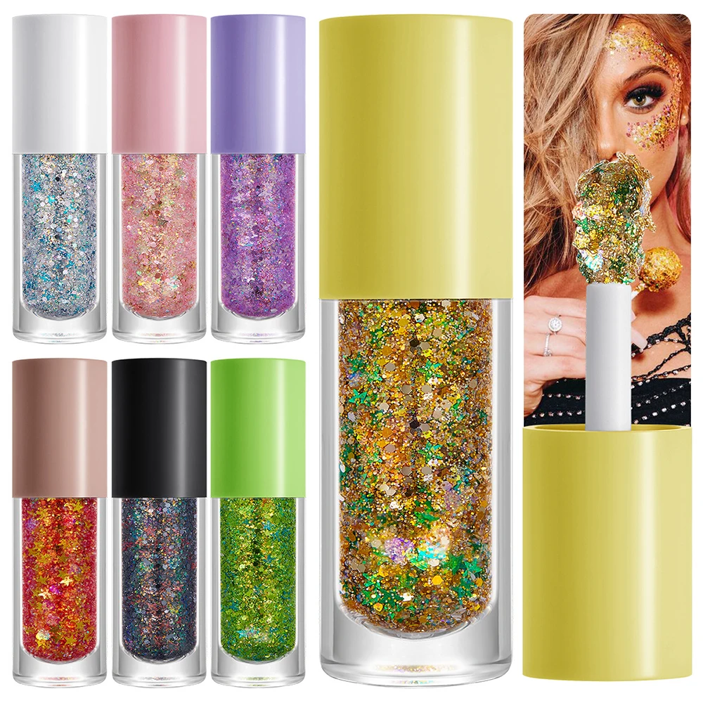 Factory Wholesale Custom Glitter Metal Eyeshadow Gel Private Label Waterproof Shiny Highlighter Vegan Long Lasting Eye Shadow