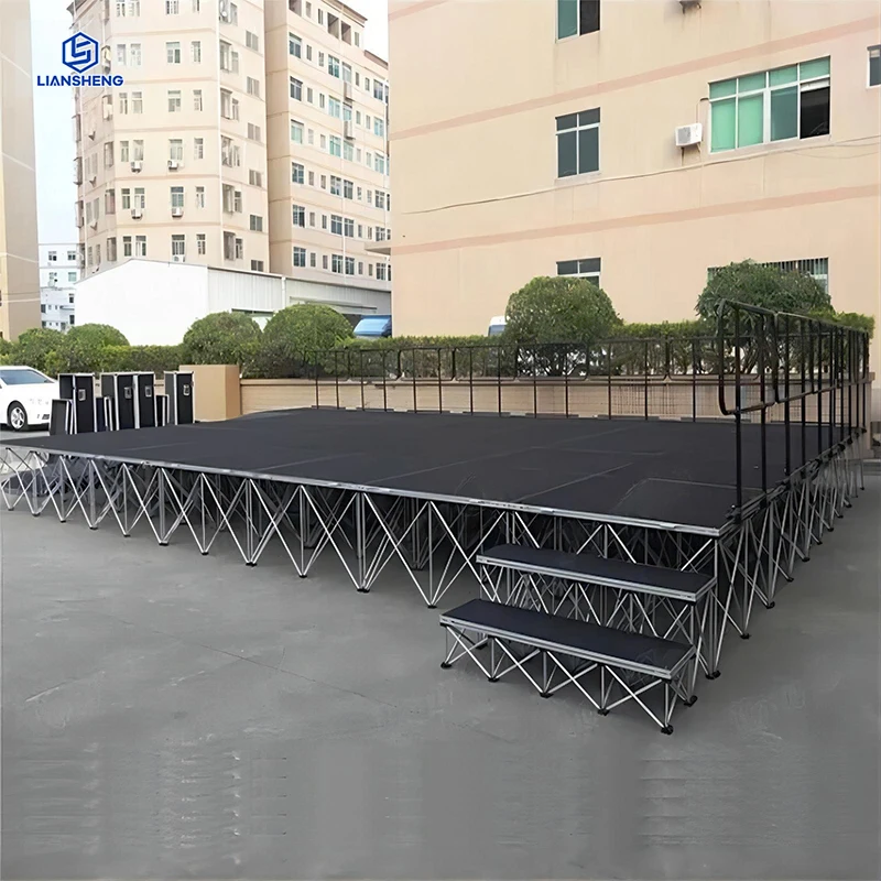 Outdoor Modular mobile Stage platform indoor concert portable stage podium anti slip Aluminum Stage for event party wedding