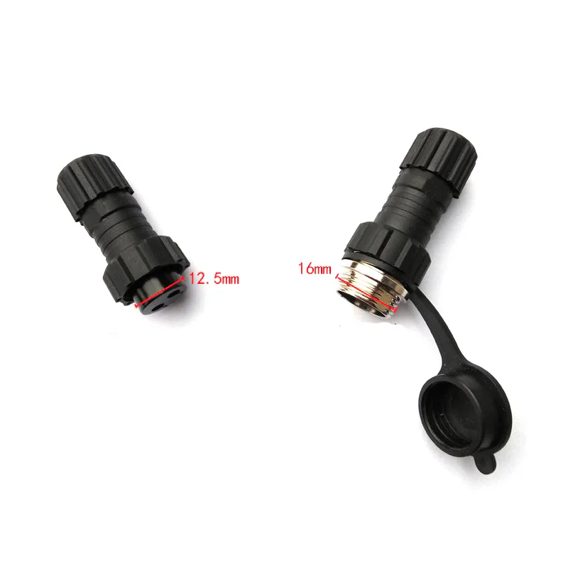 
2 Pin GX16 Waterproof Aviation Connector Socket and Plug IP68 Socket Sensor Encoder Connector Welded Socket 
