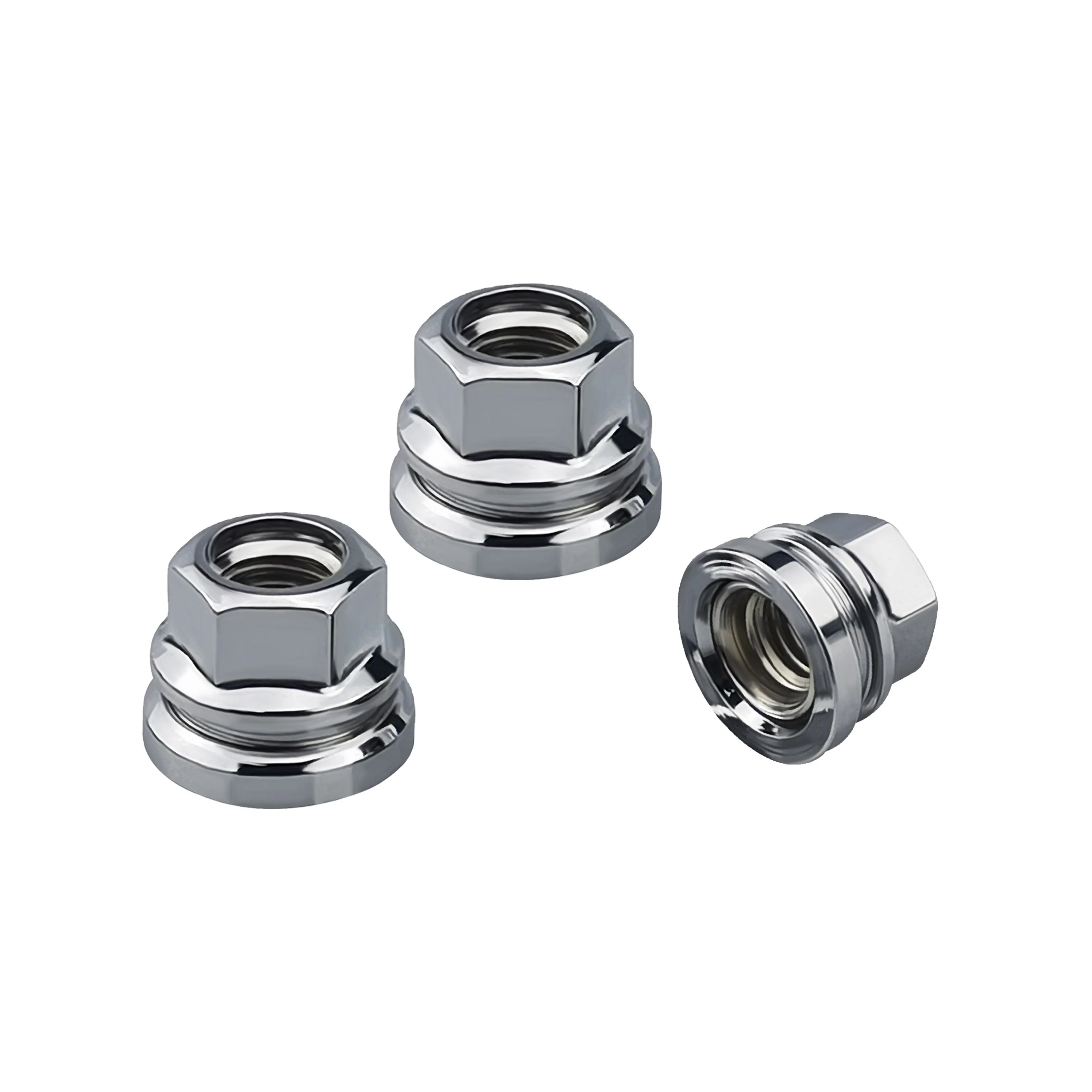 
 Колесный болт и гайка YJY PTD10 HEX21 CHROME 23 мм китайского производства 12,9 класса для шин тяжелых грузовиков  