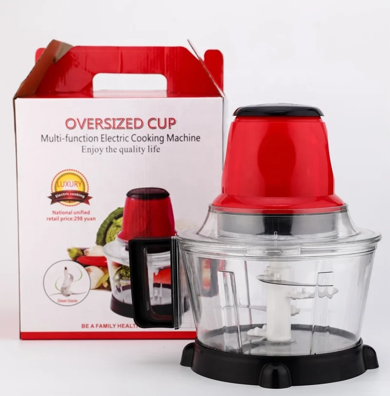 Оптовая продажа, высокое качество, кухонные инструменты из нержавеющей стали 3,3 л, мясорубка, Электрический измельчитель для пищевых продуктов