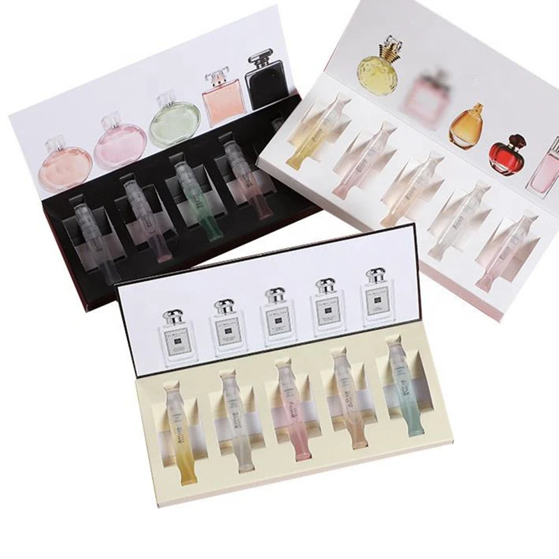 Набор образцов парфюмерии Подарочная коробка с откидной крышкой 5 штук 10 мл упаковка подарочные картонные коробки на День Святого Валентина