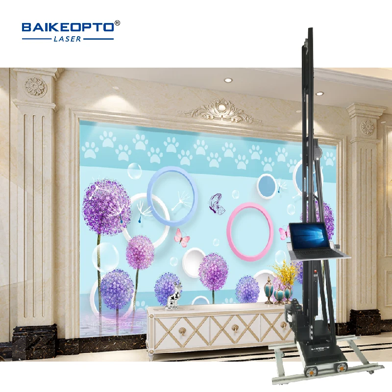 High Definition 3 DX10 Print Head UV Inkjet Wall Painting Machine for Wall Bus Van Advertisement Painting