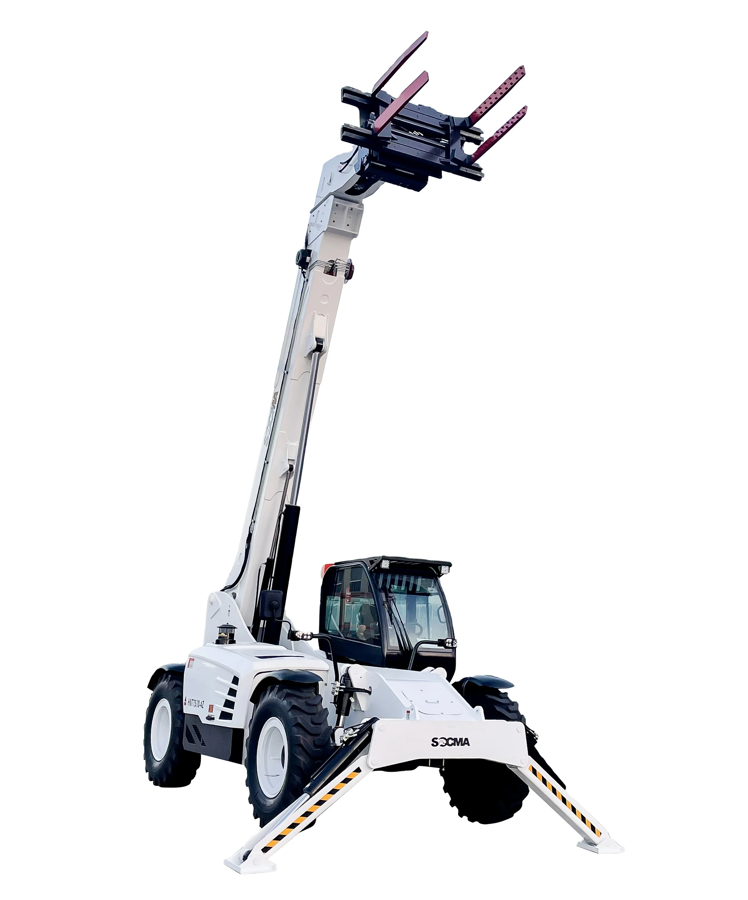 7.5 Ton Telescopic Forklift /Telehandler attach tire clamp