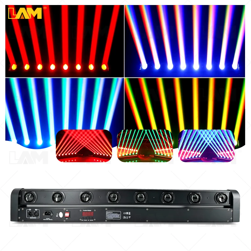 Best Seller Led Bar Club Lights 8 Eyes Rgbw Beam Moving Head Dmx512 Stage Lighting 8x10w Dj Disco Led Light Bar