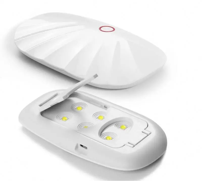 mini UV LED gel polish drying curing foldable durable dual light source timing system professional led nail dryer 9w lamp