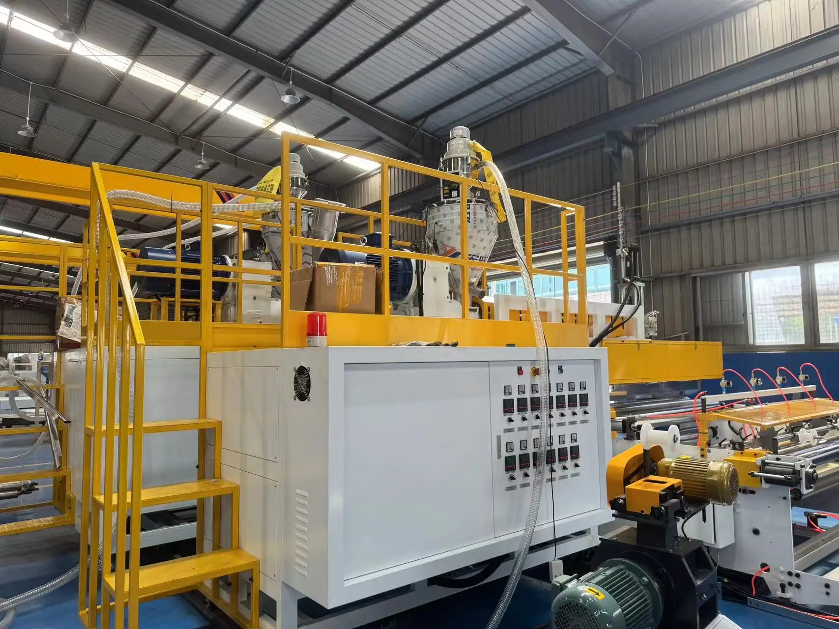 5 layers co-extrusion pe air bubble film machine