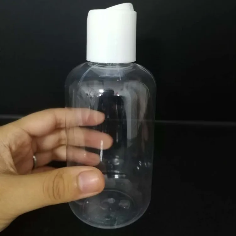 custom 1oz 2oz 3oz 4oz 6oz 8oz 16OZ Empty clear hand sanitizer body wash  plastic squeeze bottle with disc cap