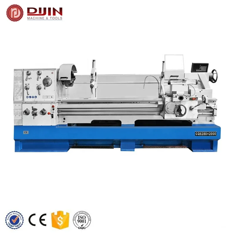 Высокоточный металлический токарный станок CQ6280 горизонтальный с большим отверстием 105 мм