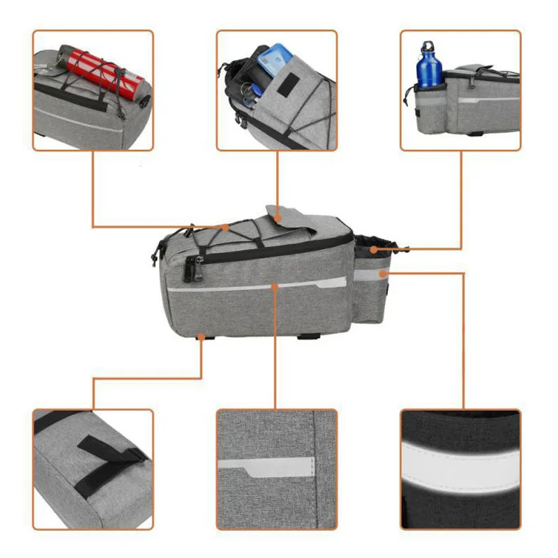 Custom Oxford Soft Cooler Bags for Outdoor Cycling Thermal Insulation Lunch Bags Fruit Drink Refrigerated Ice Pouch Bicycle Bags