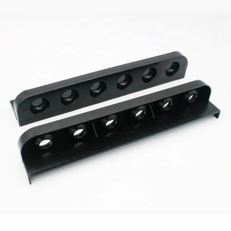 Black Snooker Pool Billiard CUE Rack Wall Mounted 6 Cues Clip Holder 1 Pair