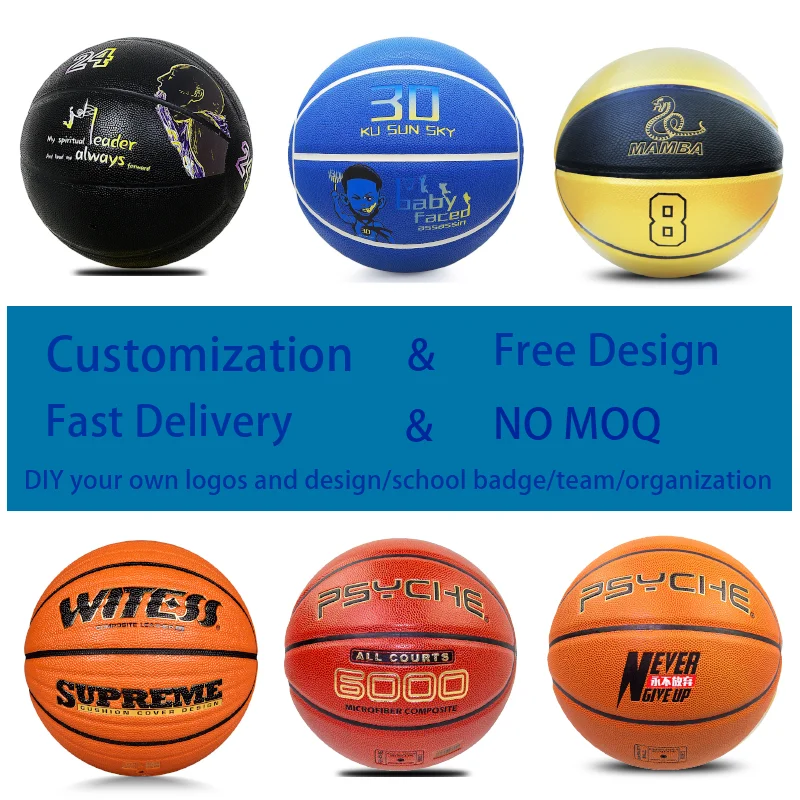Premium Composite Leather Basketball Customized Standard Match Ball Custom Basketball Ball  Microfiber Suede  PU Basket Ball