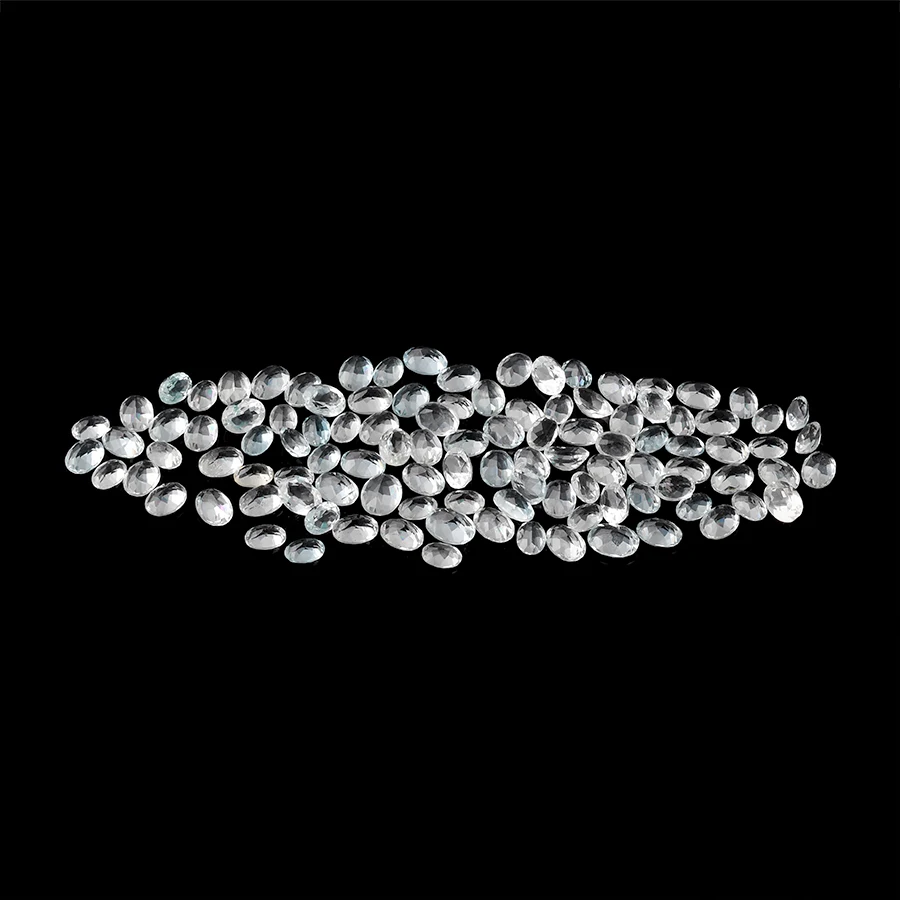 gems and crystalswhite topaz rough pieces Loose Cz Polished stones and crystal craft decoration