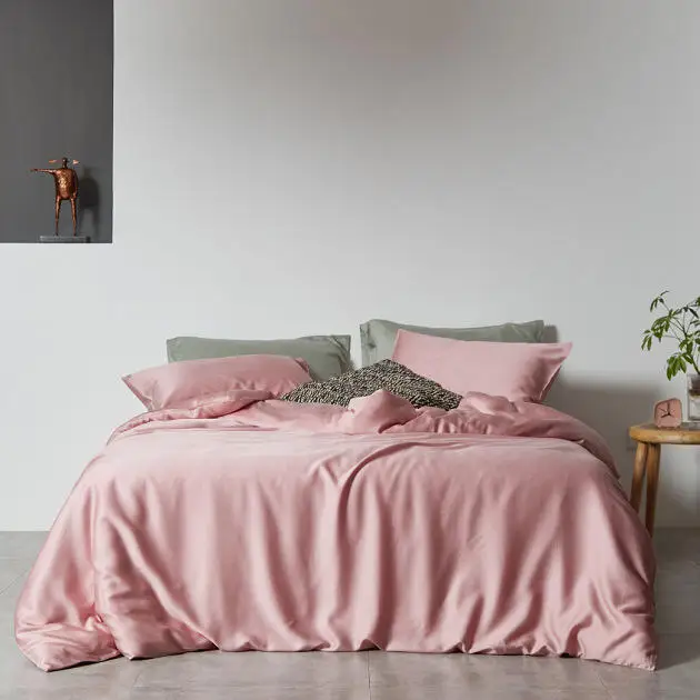 Custom logo Home Bedding Sheet Wholesale 100% Bamboo Sheet Set Rayon Viscose Soft Cooling Mattress Sheet se