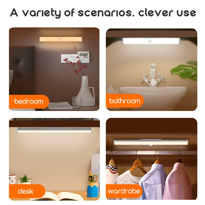 Night light for kids USB Rechargeable Wireless outdoor Motion Sensor Light 38 LED night Lights lamp