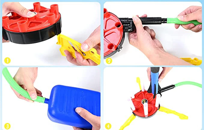 Hot Selling EVA Foam Rocket Launcher Rocket Toys For Child Model Rocket Launching For Kids