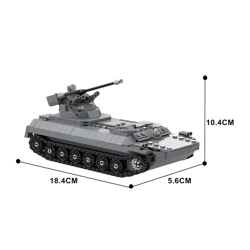 GoldMoc Military Battle Vehicles Tank Toy MOC-149879 MT LB 6MB IFV Tank Children Education Building Blocks Set