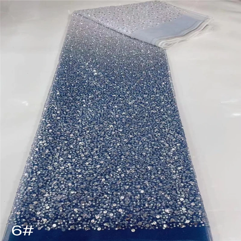 Very cute Sparkle Glitter embroidery wholesale price 5 yards hot selling latest fashion style African party