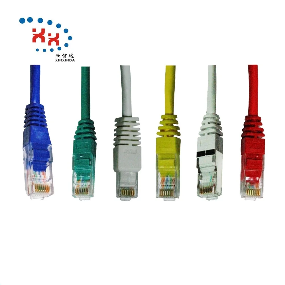 XXD Factory Price UTP CAT5E Patch Cord STP CAT6A Networking Cable CAT7 CAT8 Ethernet Cable Cat6 PVC 1 Years Channel Test 10 Feet