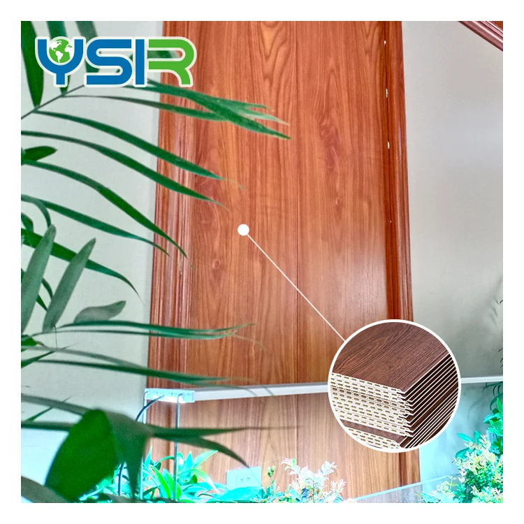 Indoor Decoration Wooden Plastic Composite WPC Wall Panel Interior Cladding