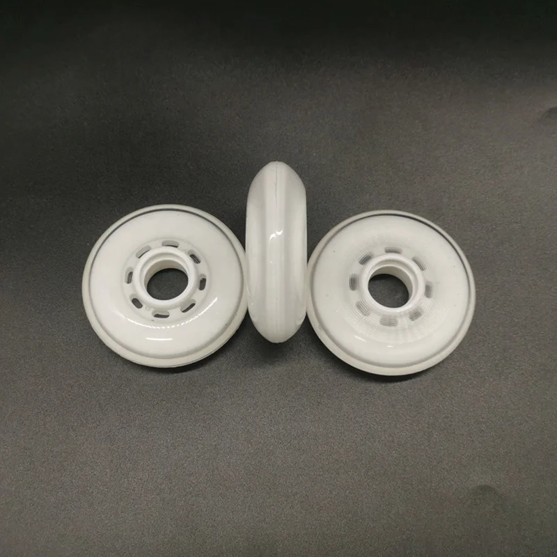 Factory Sale OEM 74A 76A soft hardness super durable high rebound PU casting hockey wheel 74a 80mm