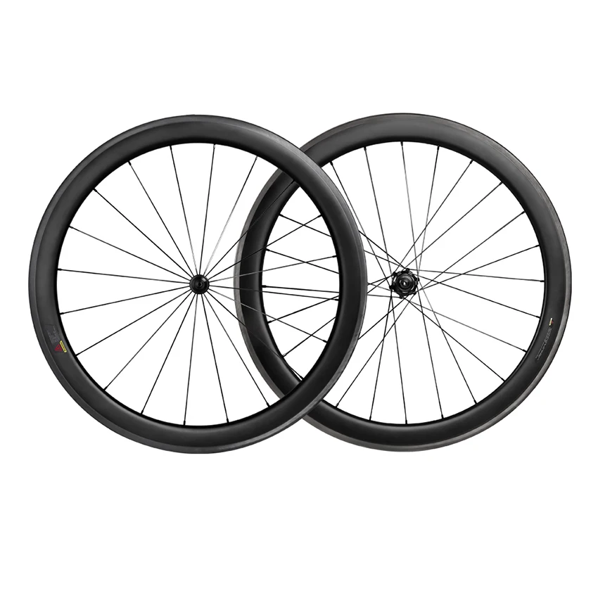 No logo Customized OEM Carbon Rim Road Bicycle Race Carbon Wheels V Brake/Disc Brake 700c Road Bicycle Wheel Set
